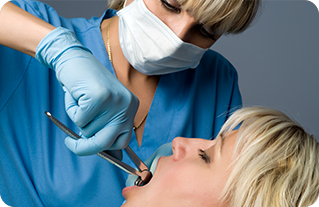 Tooth extraction illustration